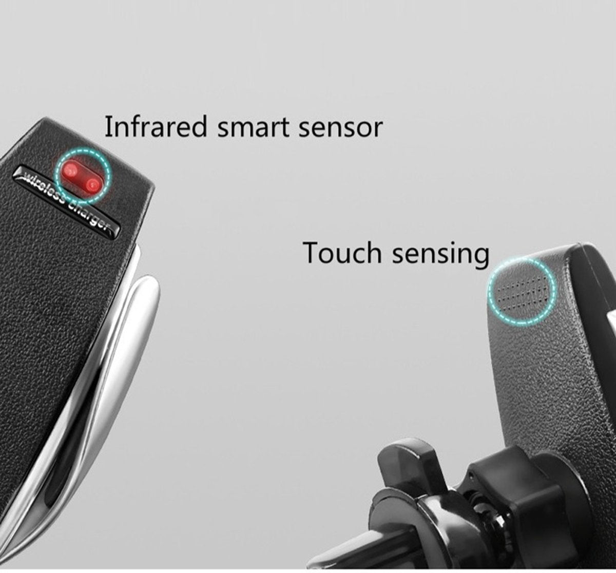 Trådlös Qi laddare bilhållare 10W med Automatisk låsning Generic