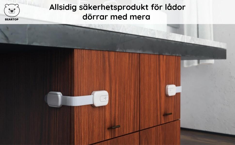 10X Barnlås säkerhetslås för lådor Generic