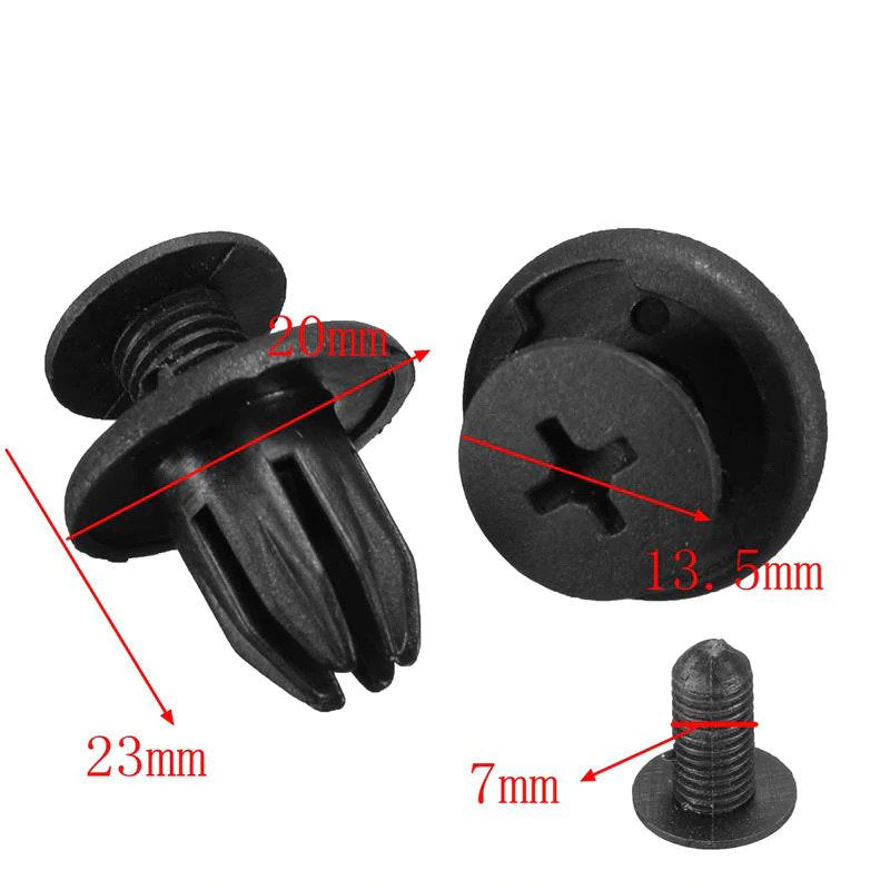 10X Universal plastclips passar bla LAND ROVER DISCOVERY 2 DYQ100230 Generic