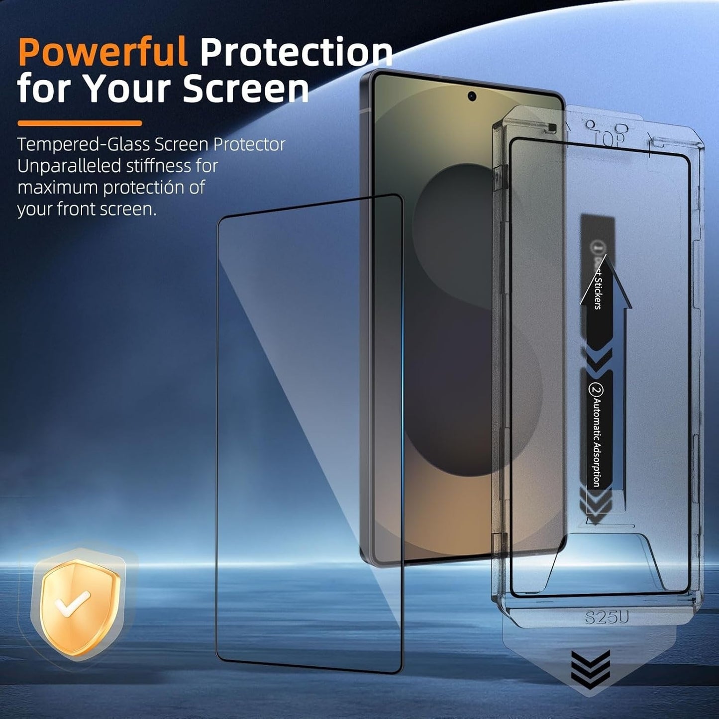 2-Pack Skärmskydd kompatibel med Samsung S24 Plus – Monteringsram Generic