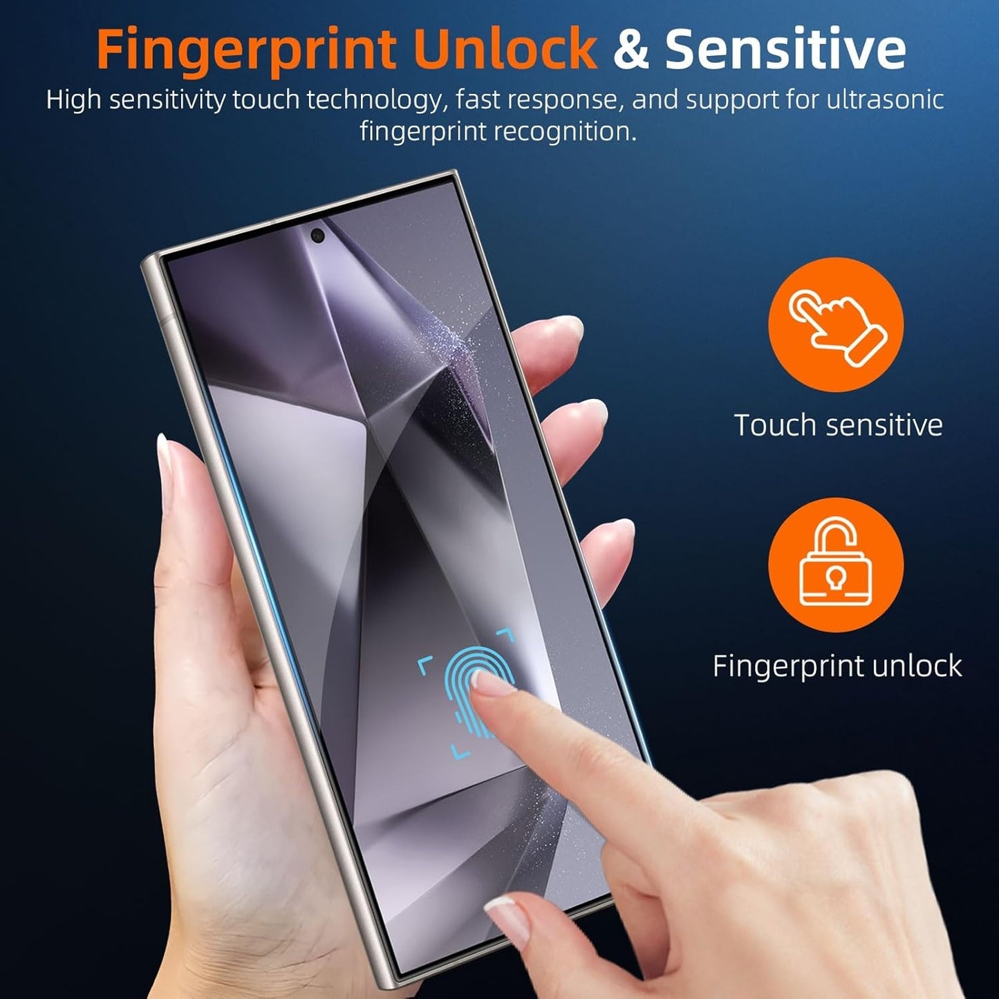 2-Pack Skärmskydd kompatibel med Samsung S24 Ultra – Monteringsram Generic