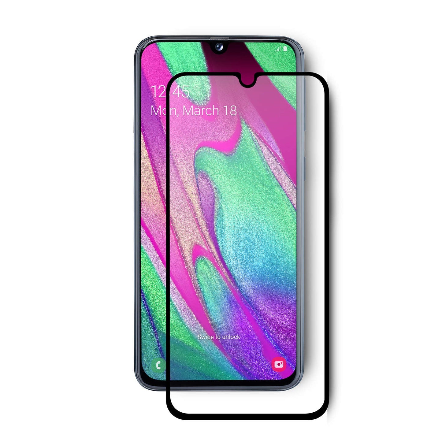 2X Skärmskydd i Härdat Glas för Samsung Galaxy A40 Generic