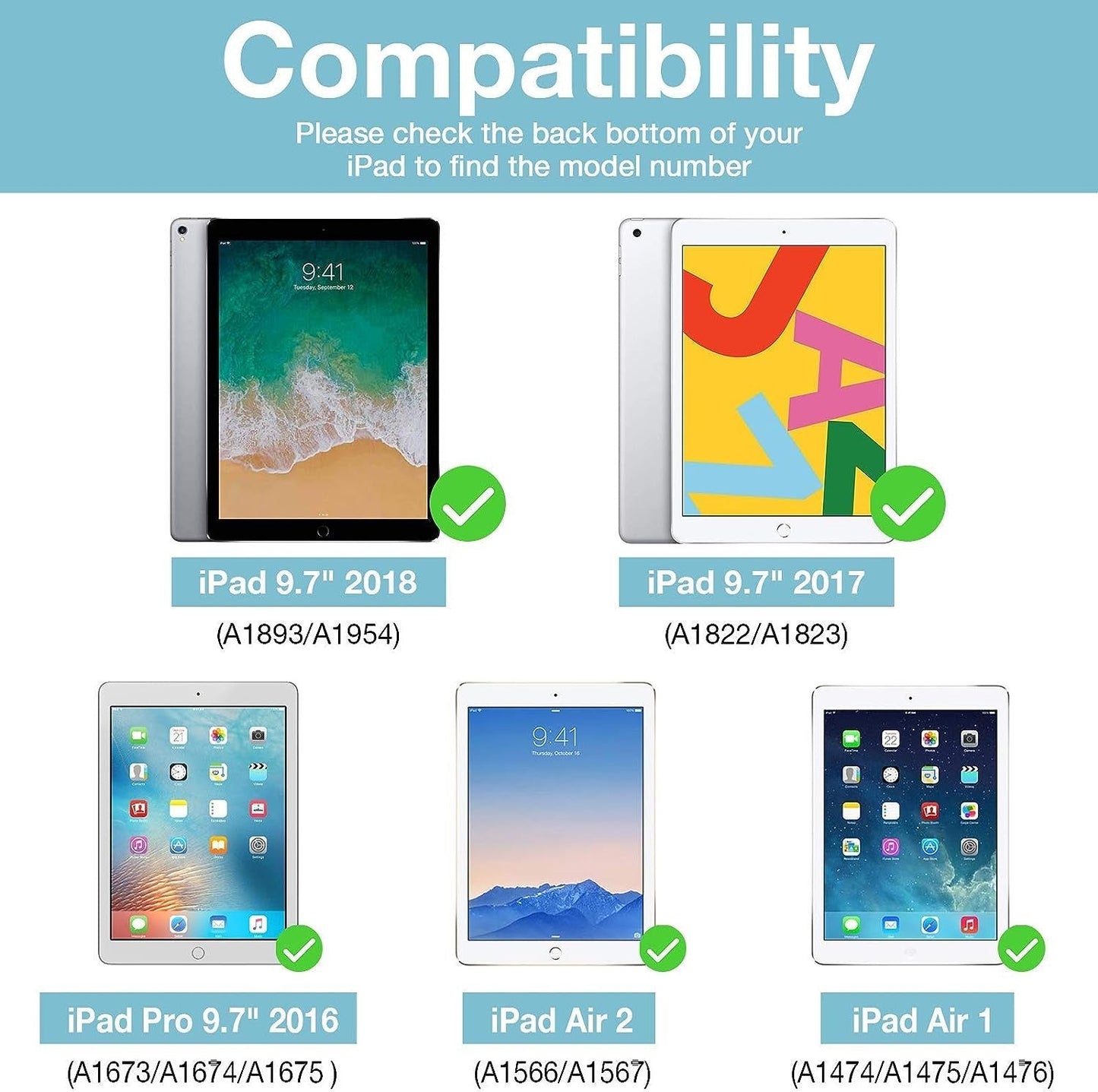 2X Displayskydd i härdat glas till iPad Pro 9,7 tum iPad 9,7" 2018 6:e gen Generic