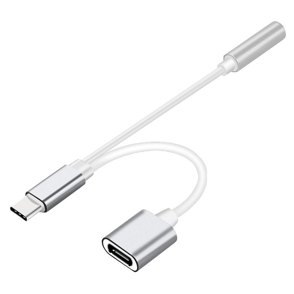 USB C till 1x usb C hona och 1x3.5mm AUX Generic
