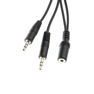 2st 3.5 mm hona till 2 hane Y Splitter Audio kabel 1,5 Meter Generic