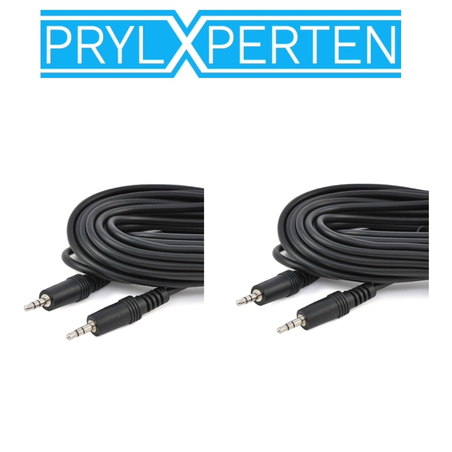 2st. 3 meter 3.5mm hane till hane stereoljud Aux Förlängningskabel Generic