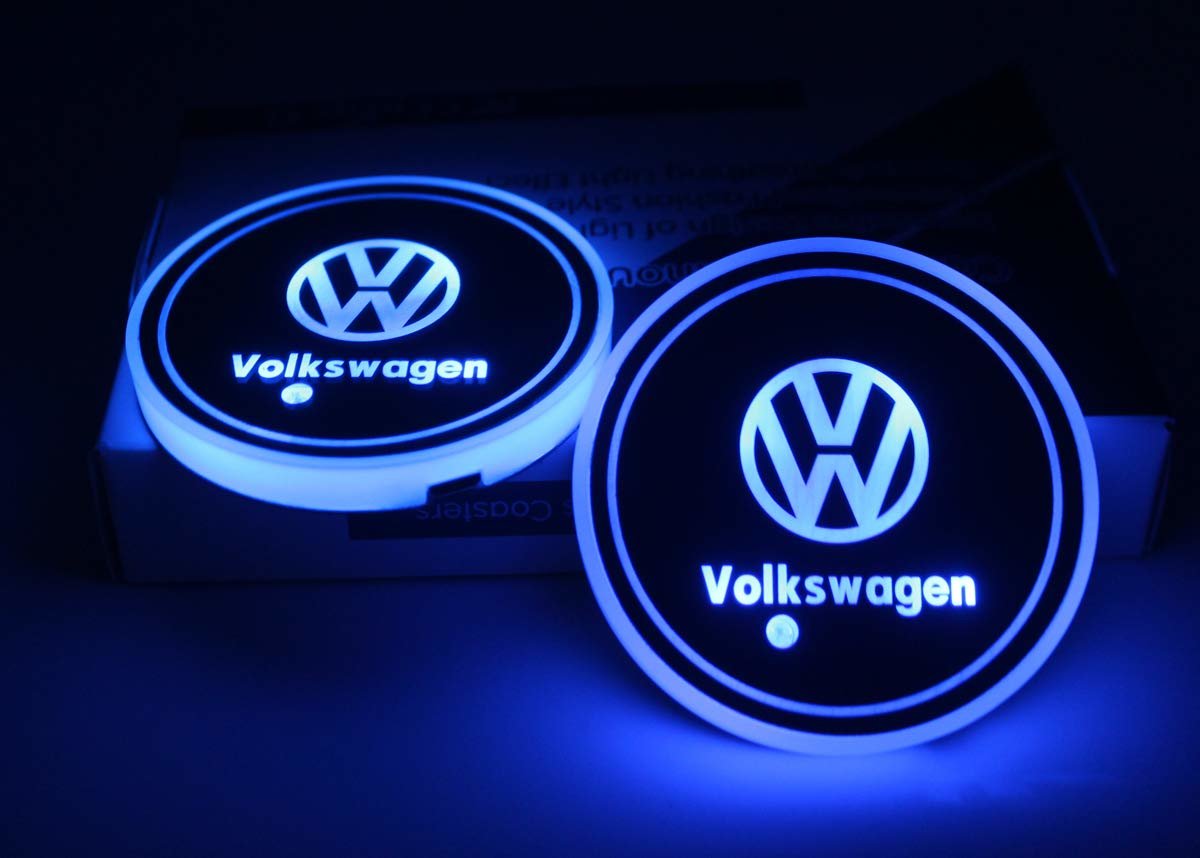2X Volkswagen Led bottenplatta till mugghållare Generic