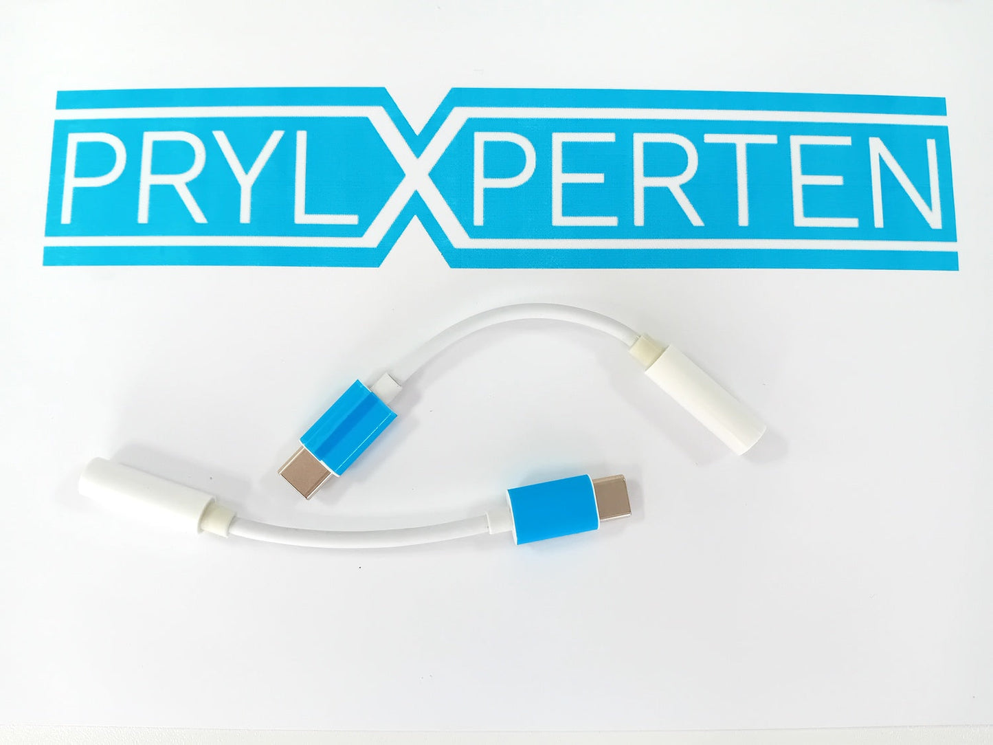 2x Adapter USB-C till 3.5mm Vit Generic