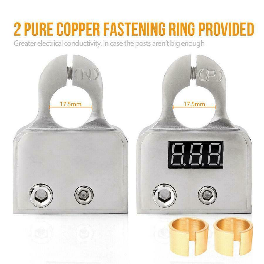 2x Batteriklämmor med LCD. Universal Generic