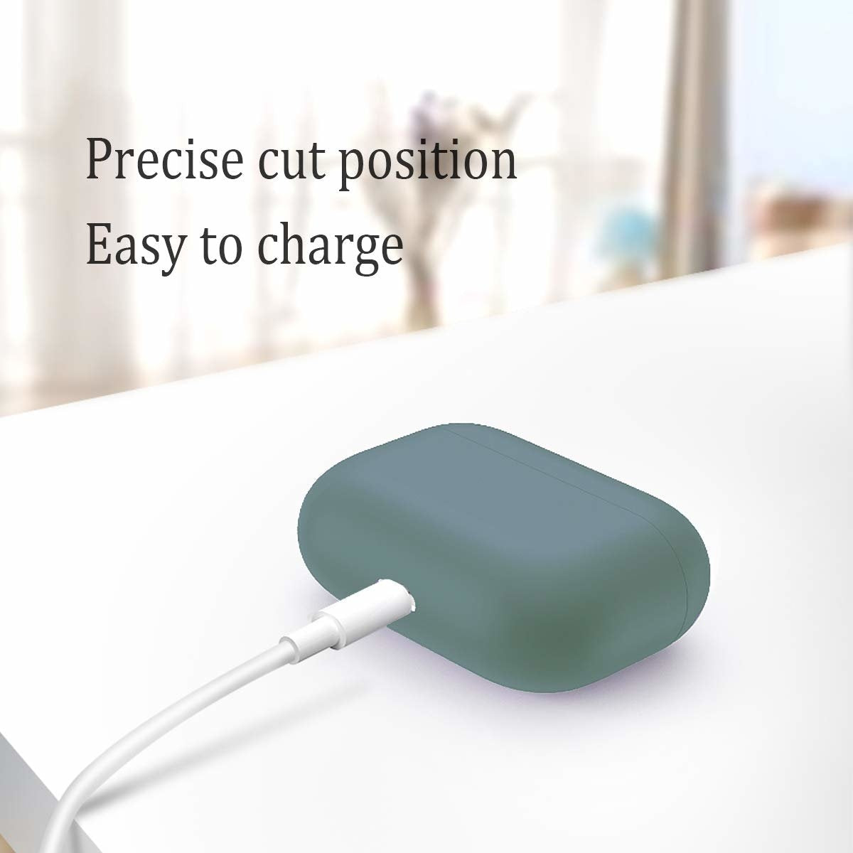 2x Silikonskal fodral för Apple Airpods PRO Grön Generic