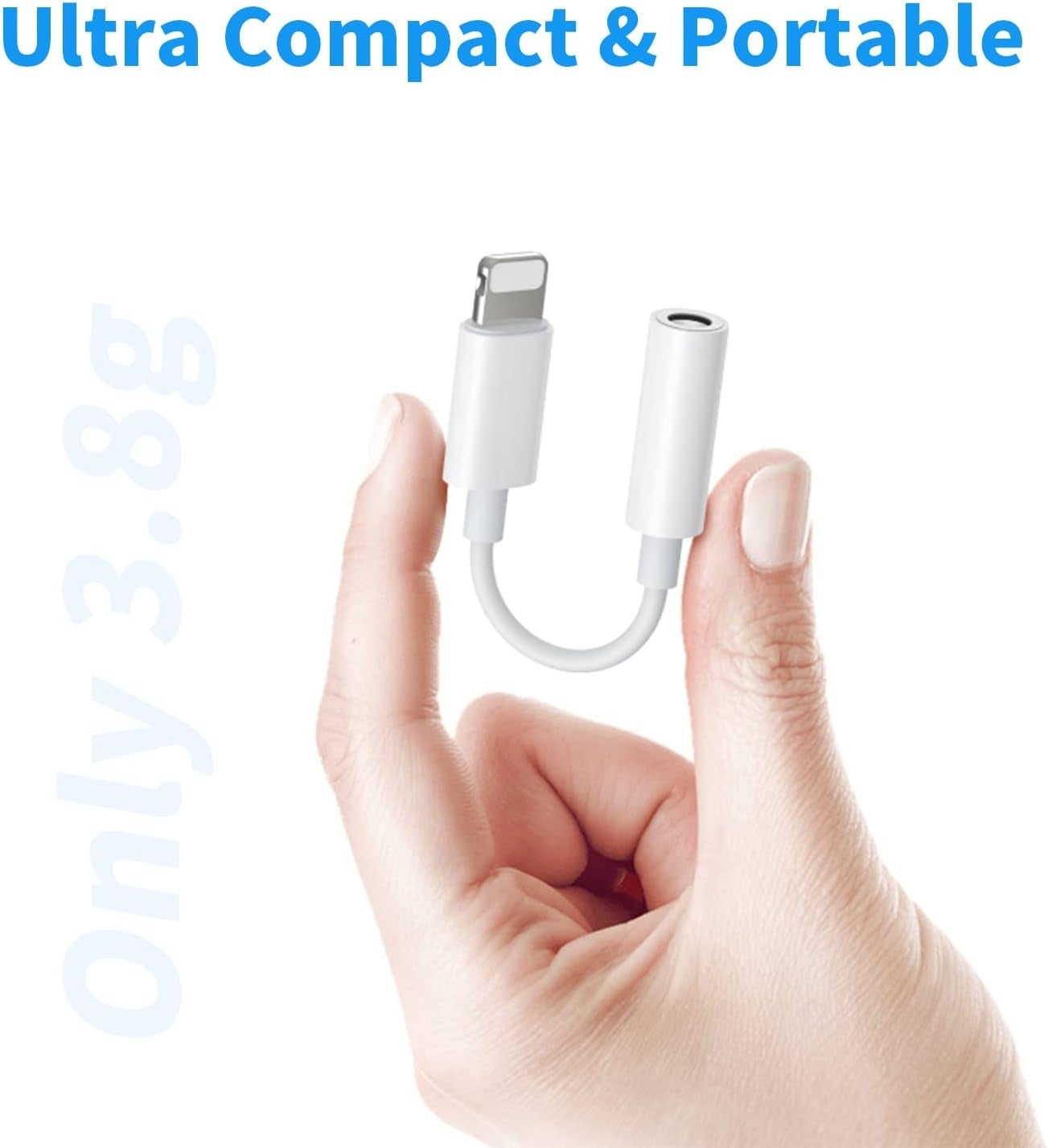 2x Lightning till 3,5 mm adapter för hörlurar Generic
