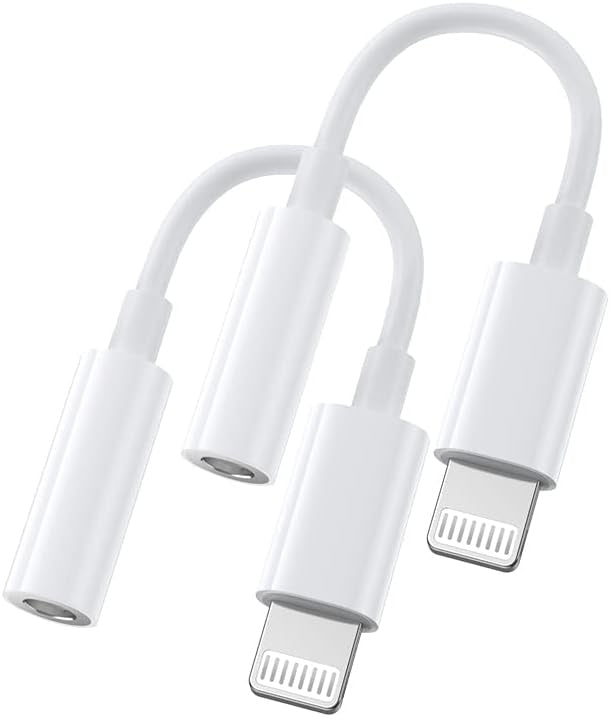 2x Lightning till 3,5 mm adapter för hörlurar Generic