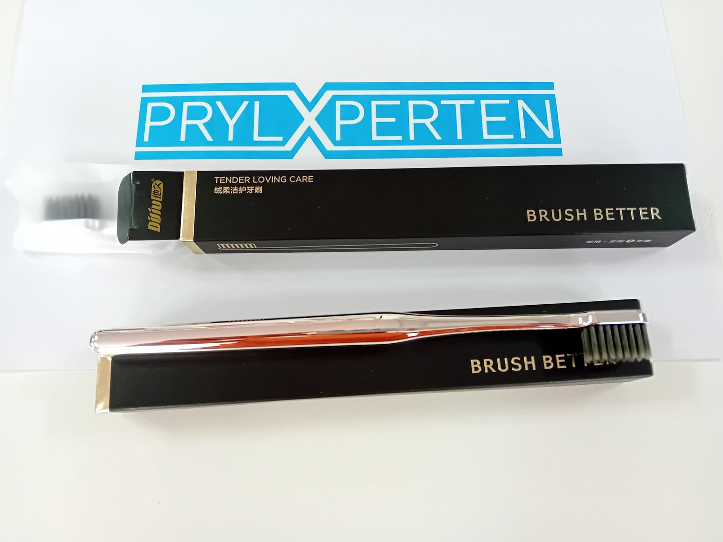 2x Lyxig Tandborste silverkrom mjuk Generic