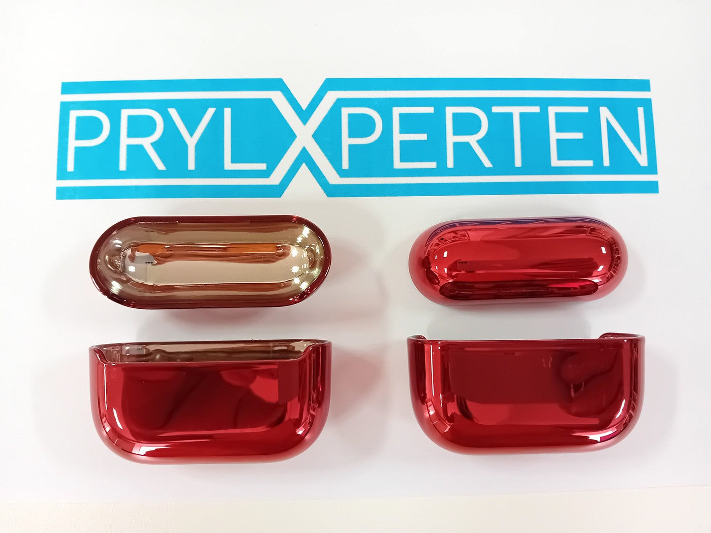 2x Röd Electroplate fodral Apple Airpods PRO Generic