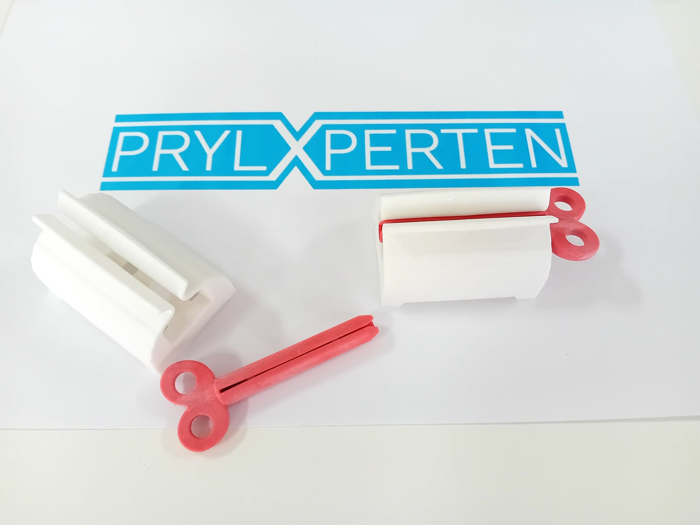 2x Röd Tandkrämsklämma Tubpress Tubhållare Generic