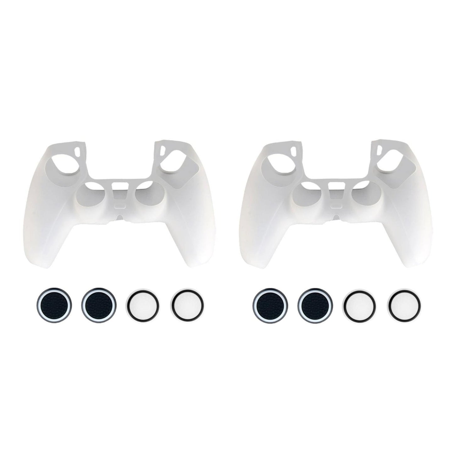 2x Silikonskydd för Playstation 5 PS5 Kontroll - Vit Generic