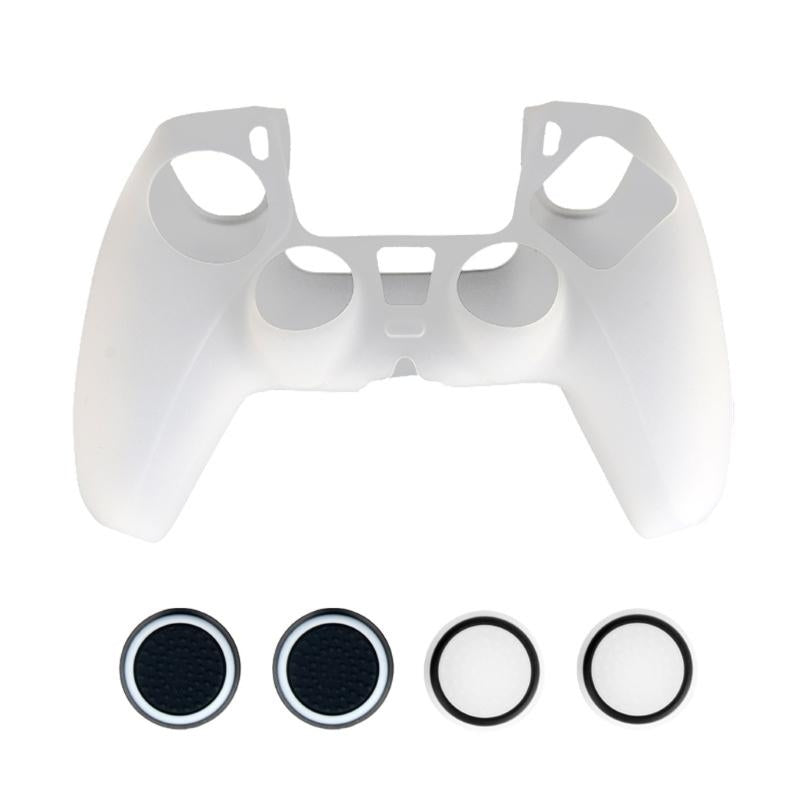 2x Silikonskydd för Playstation 5 PS5 Kontroll - Vit Generic