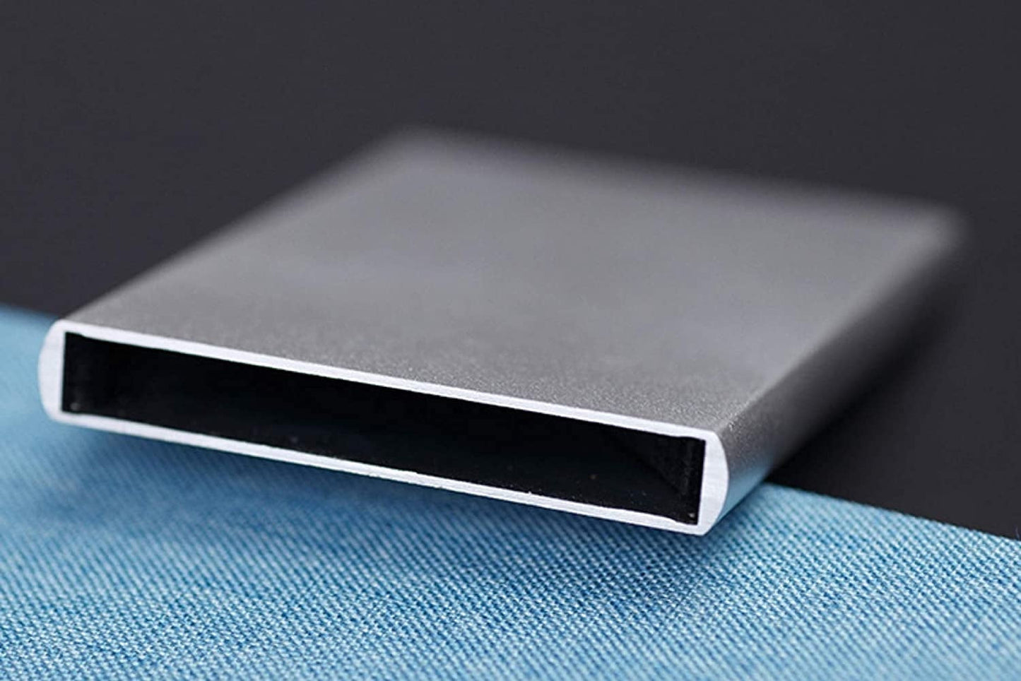 2x Silver korthållare skjuter Fram 5 kort - RFID säker Generic