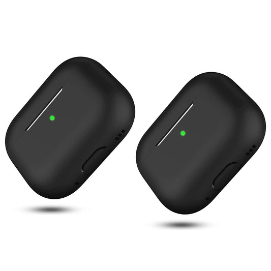 2x Svart Airpods PRO 2 Silikonskal fodral Generic