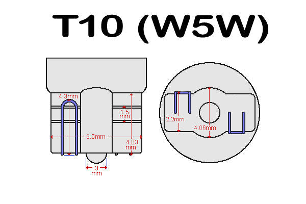 2X T10 w5w Decoder motstånd problemlösare canbus Generic