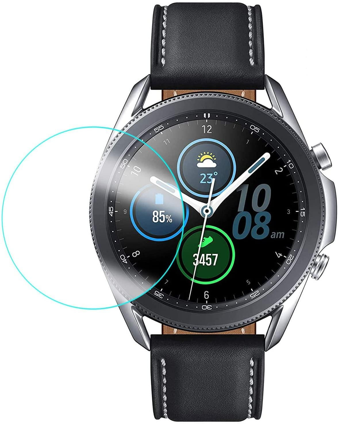 2x Härdat glas skärmskydd till Samsung Galaxy Watch 45mm Generic