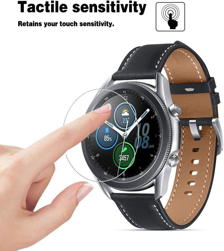 2x Härdat glas skärmskydd till Samsung Galaxy Watch 45mm Generic