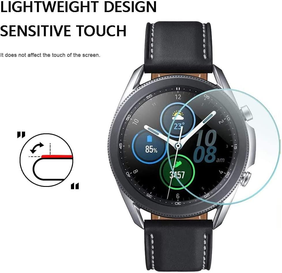 2x Härdat glas skärmskydd till Samsung Galaxy Watch 45mm Generic