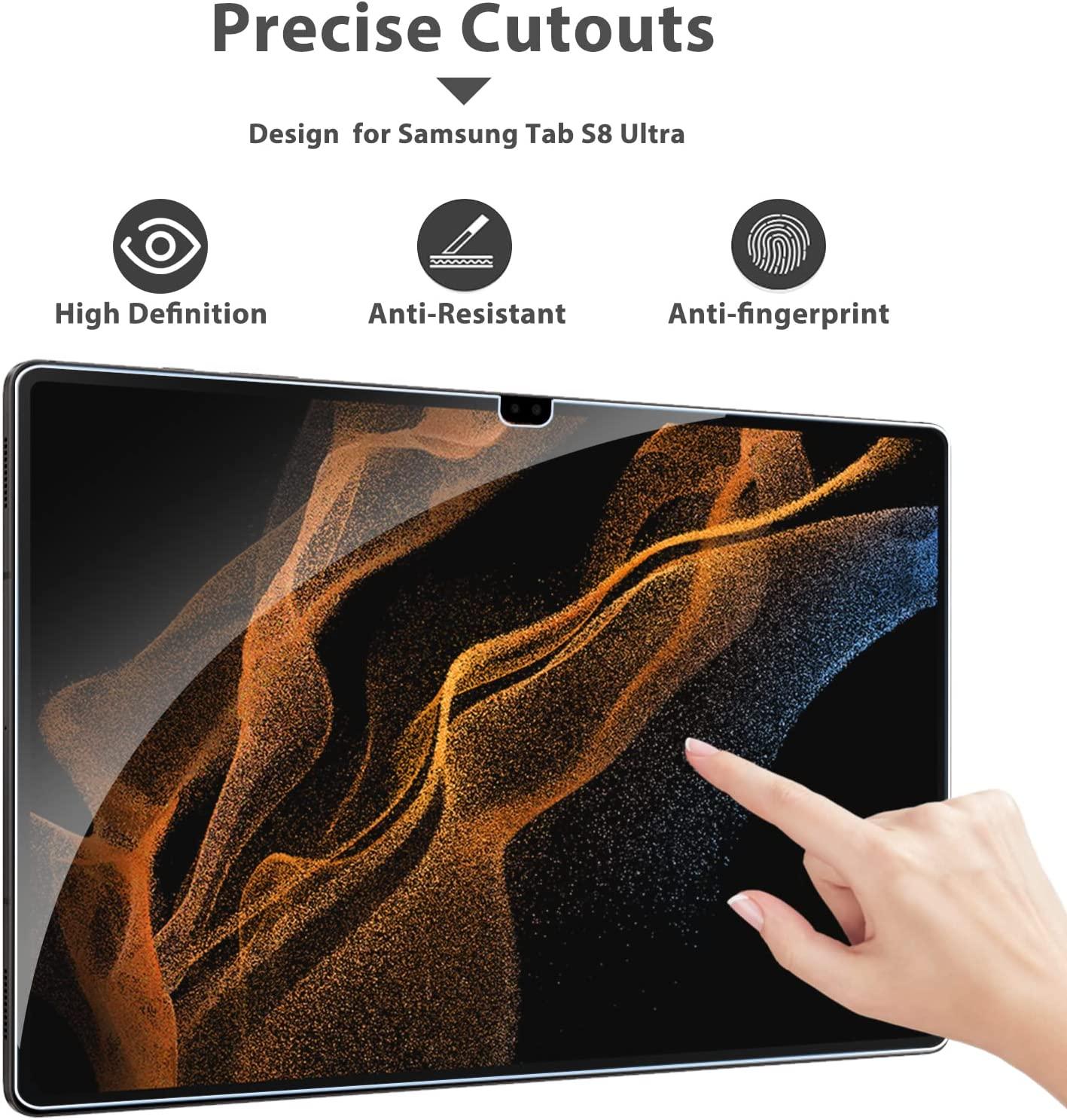 2x Skärmskydd i härdat glas för Samsung Galaxy Tab S8 Ultra, S9 Ultra Generic