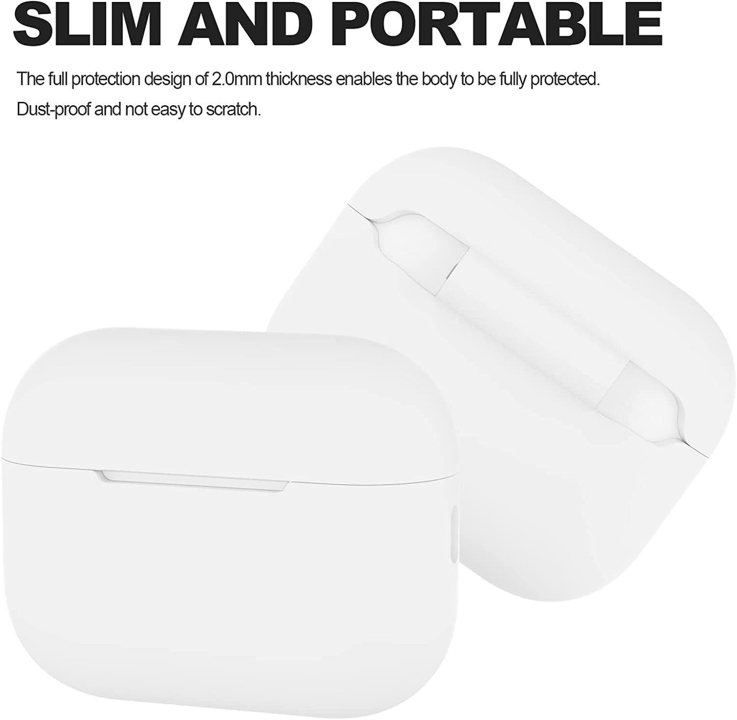 2x Vit Airpods PRO 2 Silikonskal fodral Generic