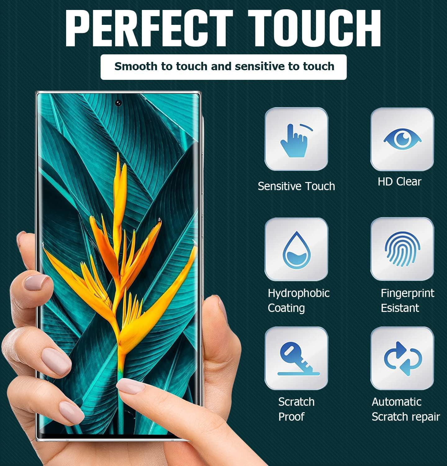 3X Härdat Glasskydd Samsung S23 Ultra Full Fit ,Fingerprint Generic