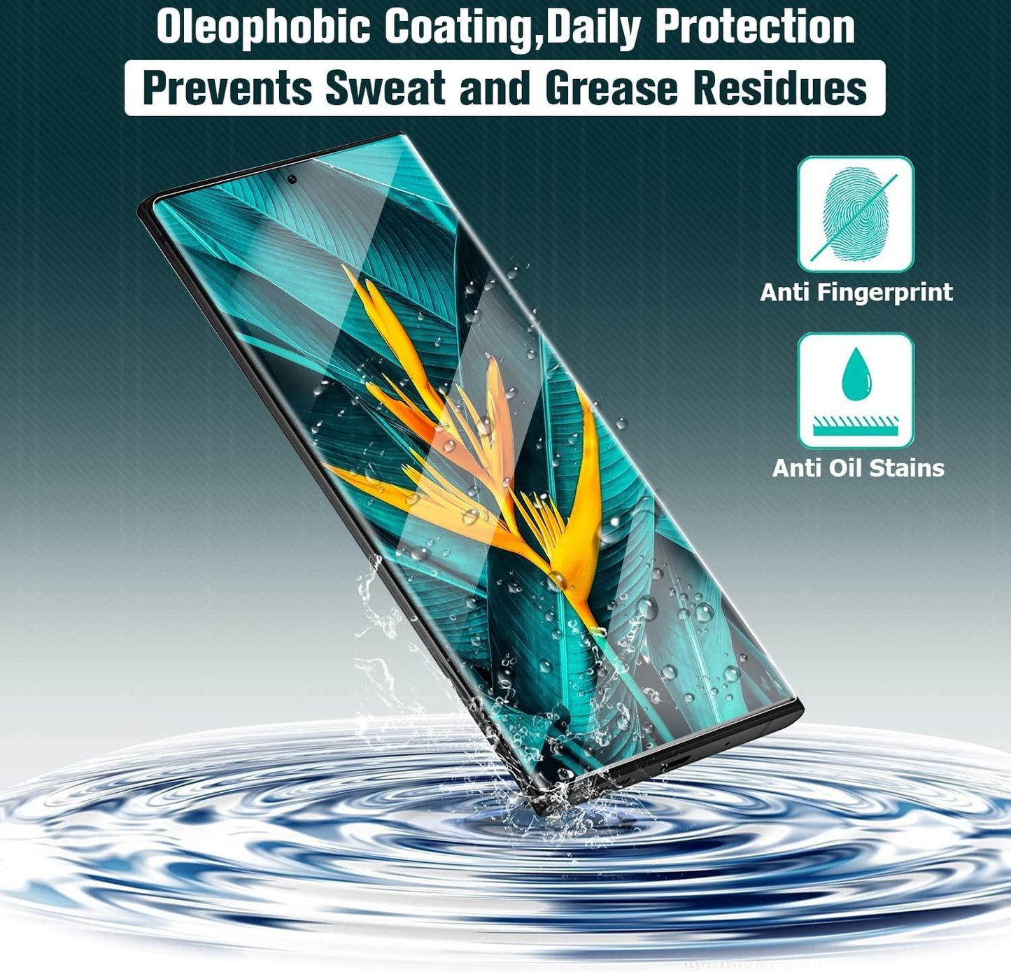 3X Härdat Glasskydd Samsung S23 Ultra Full Fit ,Fingerprint Generic