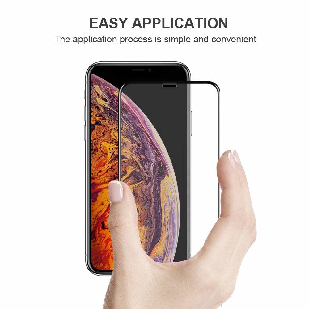 3X Härdat Glasskydd iPhone 11 Pro / X / Xs 5D Full Fit Generic