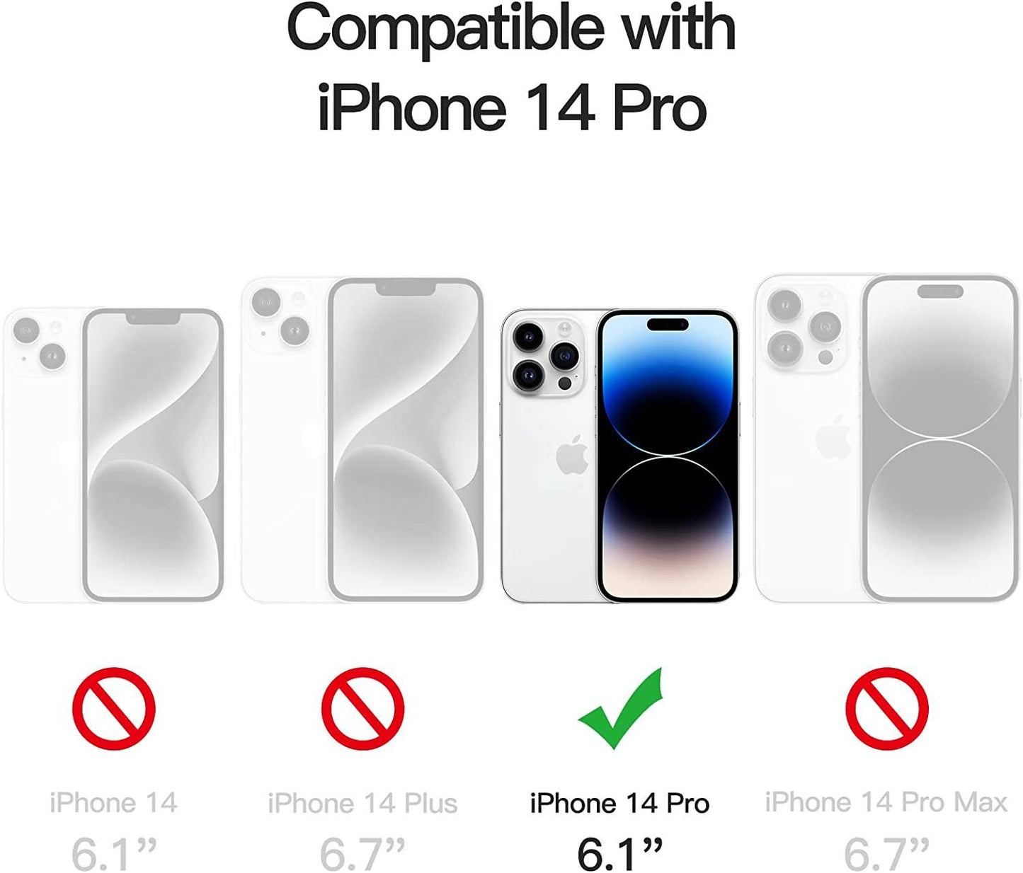 3X Härdat Glasskydd iPhone 13/14 13 Pro /14 Pro Generic