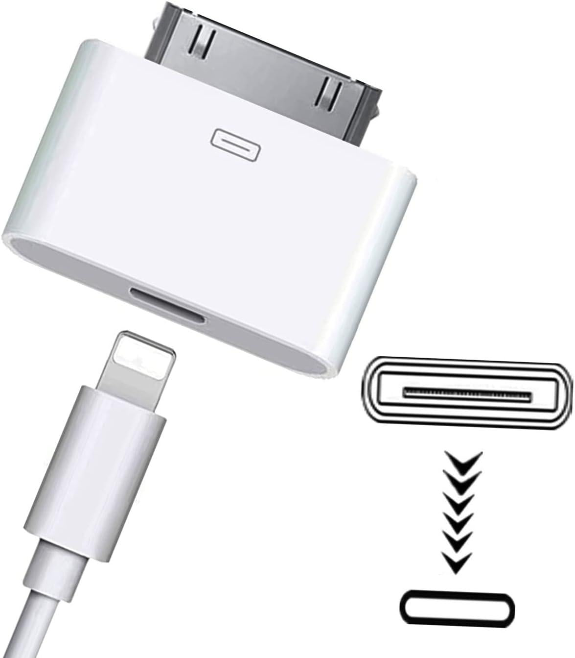 pin to 30 pin Lightning adapter for iPhone, 3pcs