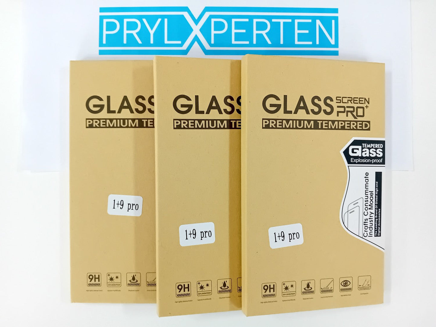 3x Glasskydd OnePlus 9 Pro Härdat Täcker hela skärmen Generic