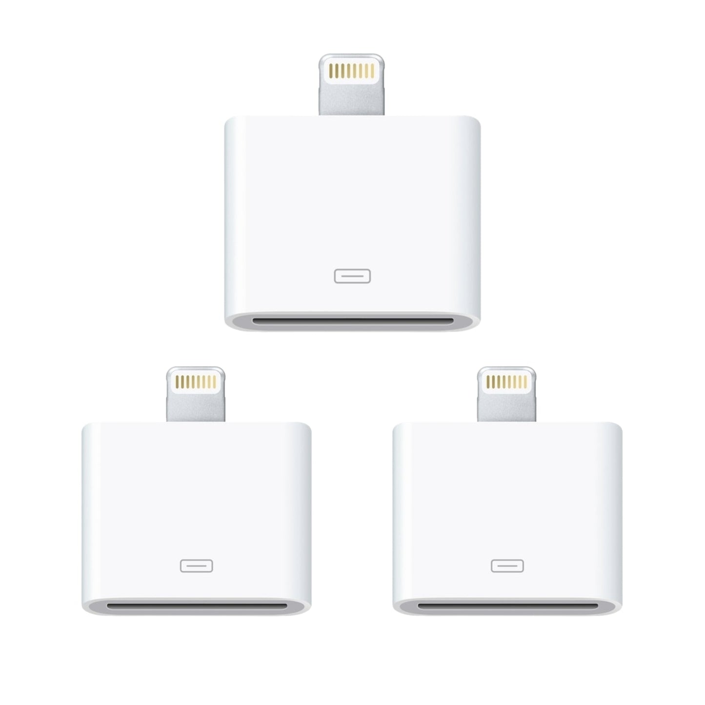 3x Lightning 30-pin till 8-pin adapter för iPhone, iPad Generic