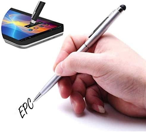 3x Silver 2 i 1 kulspets + Stylus Penna för iPad, iPhone + flera. Generic