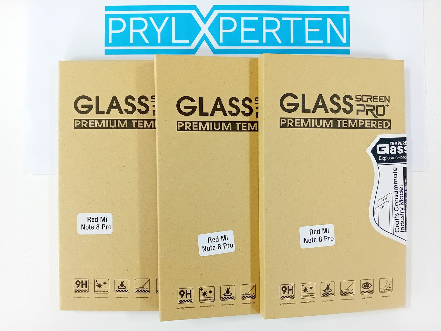 3x Skärmskydd i Härdat Glas för Xiaomi Mi Note 8/ Note 8 Pro Generic