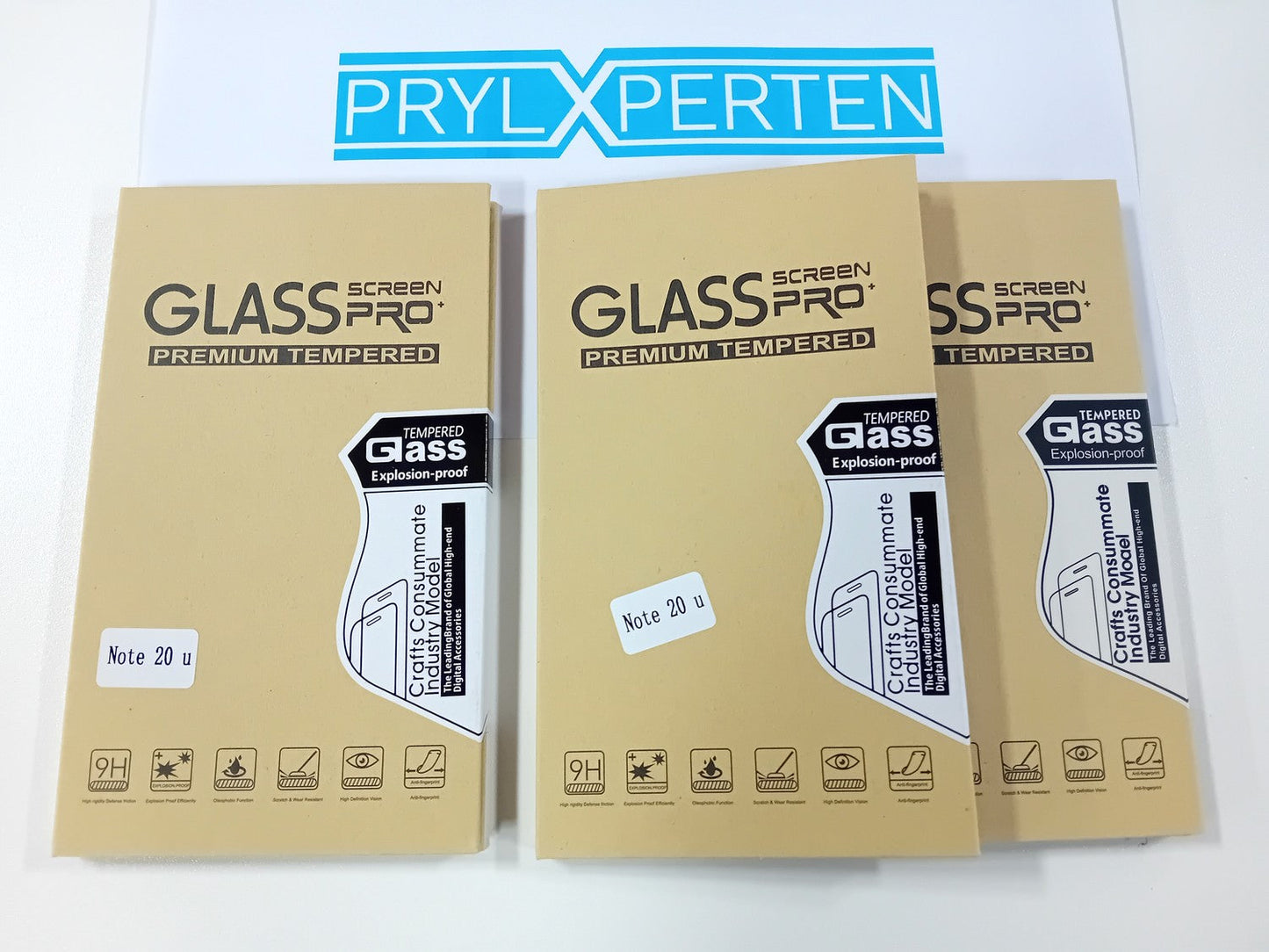 3x Härdat Glasskydd Samsung Note 20 Ultra Full Fit ,Fingerprint Generic