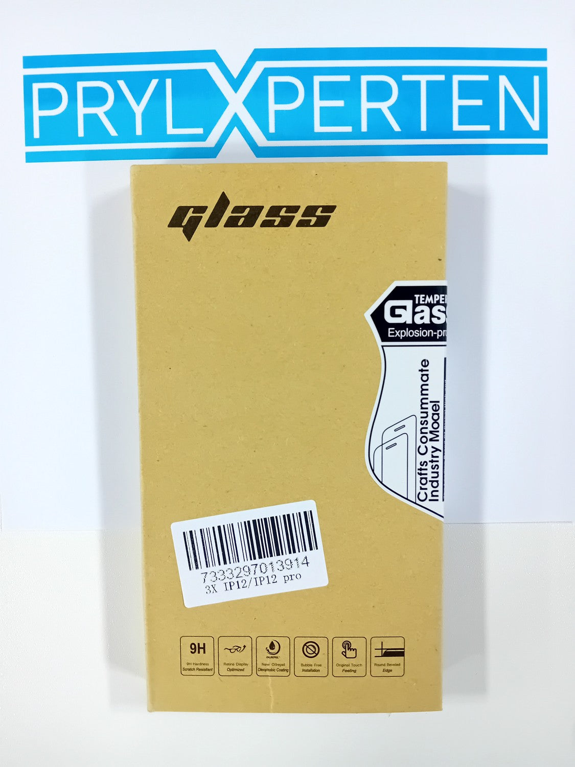 3x Härdat Glasskydd iPhone 12 Pro / iPhone 12 Täcker hela skärmen Generic