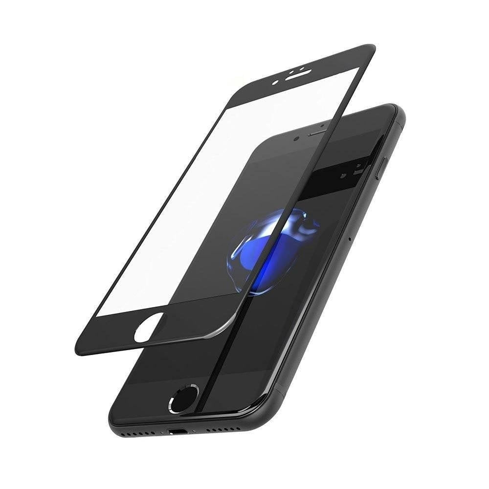 3x Härdat Glasskydd iPhone 6/7/8 Plus 5D Täcker hela skärmen Svart Generic
