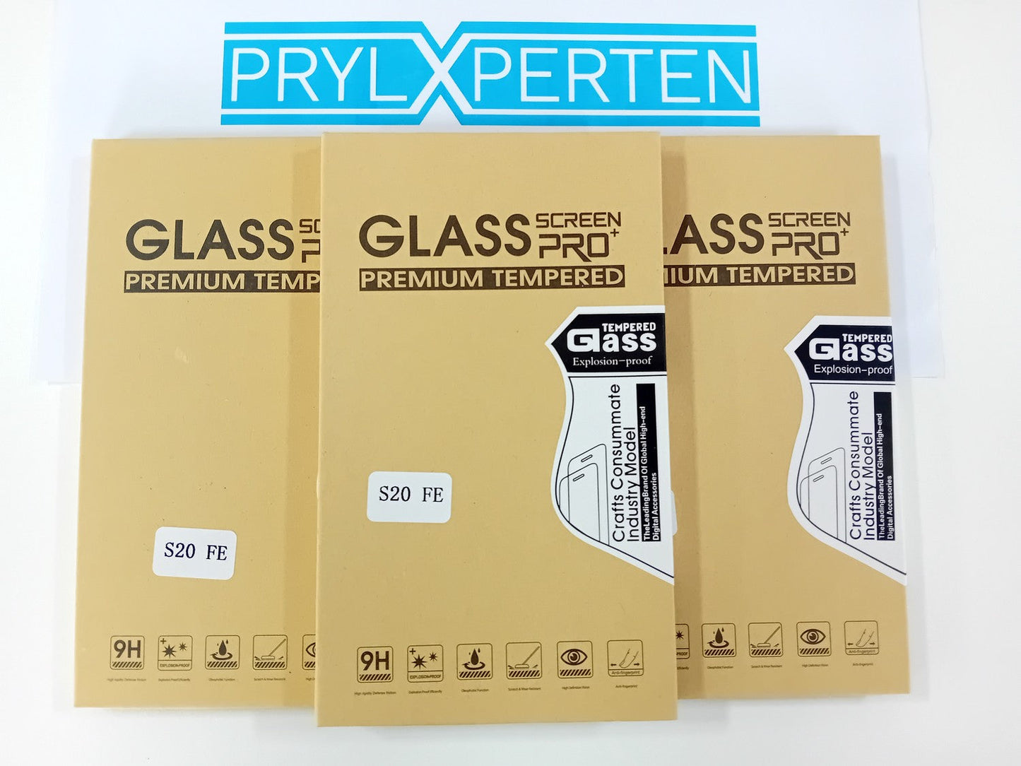3x Härdat Glasskydd Samsung S20 FE Full Fit ,Fingerprint Generic