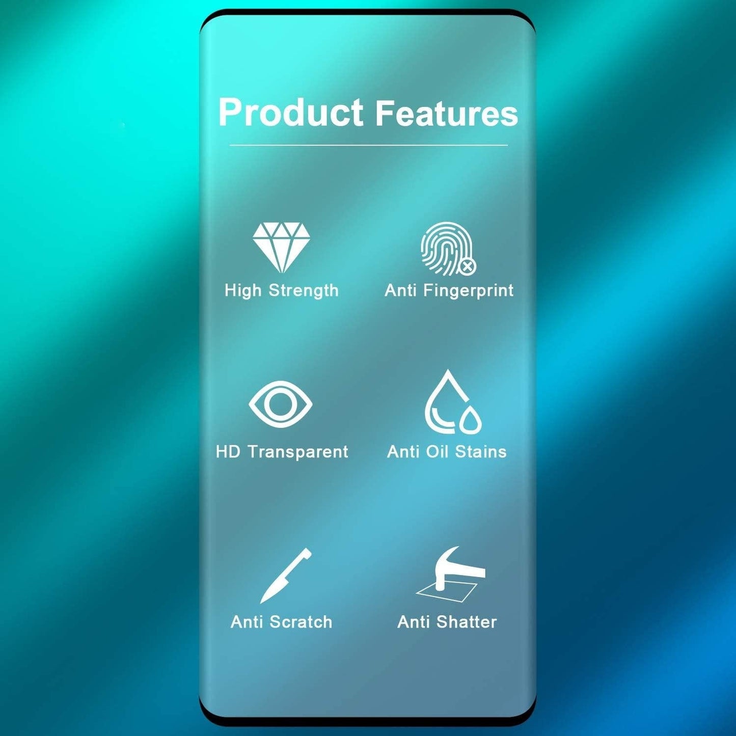 3x Härdat Glasskydd Samsung S20 FE Full Fit ,Fingerprint Generic