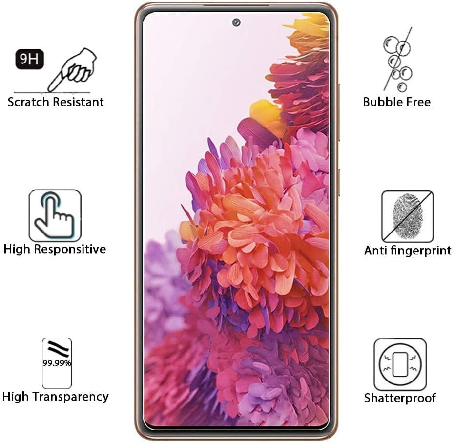3x Härdat Glasskydd Samsung S20 FE Full Fit ,Fingerprint Generic
