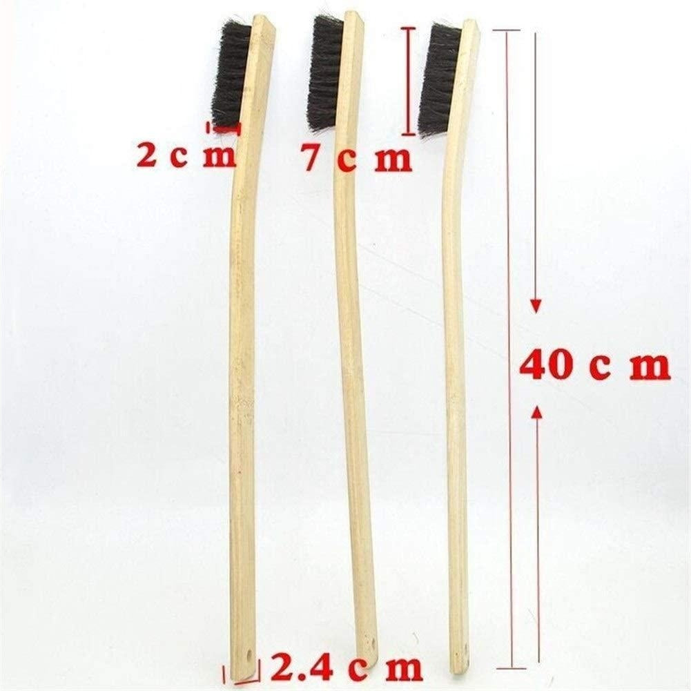 3x bamboo borste för rengöra fälgar motordelar 40cm Generic