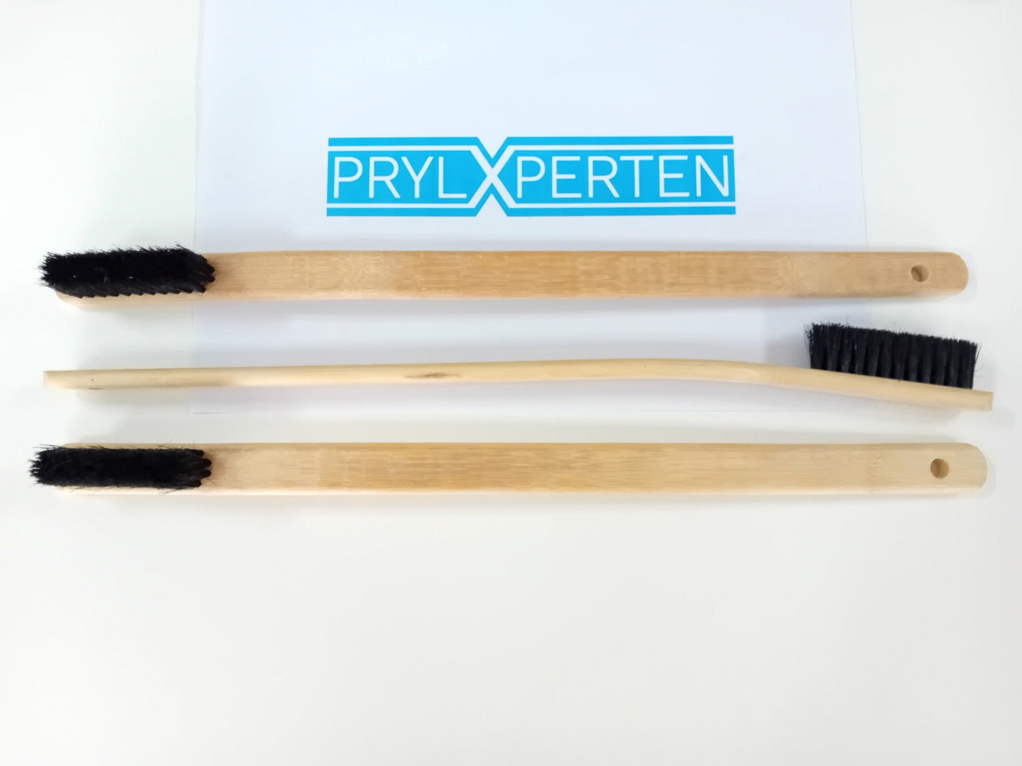 3x bamboo borste för rengöra fälgar motordelar 40cm Generic