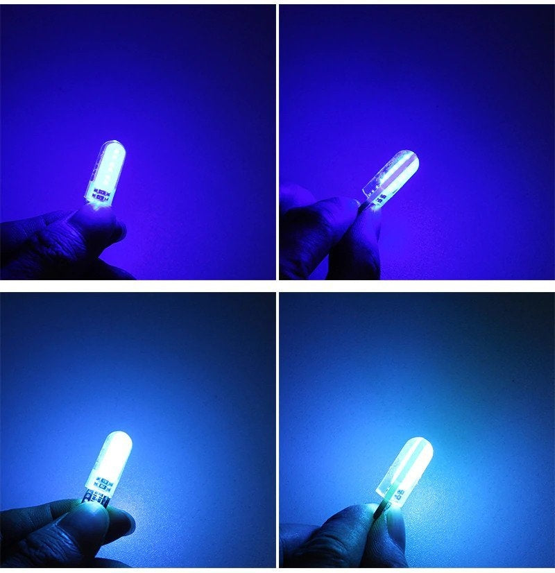 4X CANBUS T10 W5W 12 LED - Gul Generic
