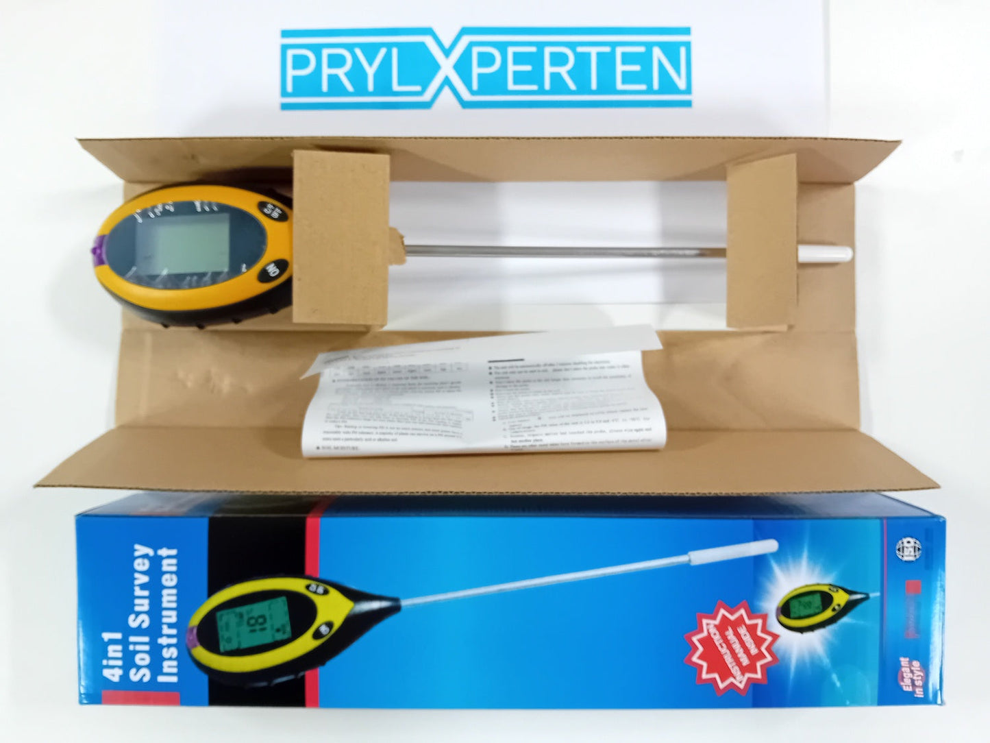 4 i 1 Digital pH mätare för jord, fukt, ljus, jordtemperatur Generic