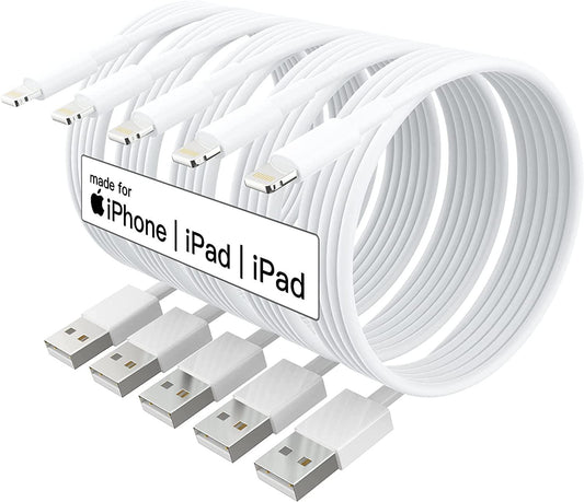 5X Lightning USB kabel till Apple för din iPhone, iPad 1m Generic