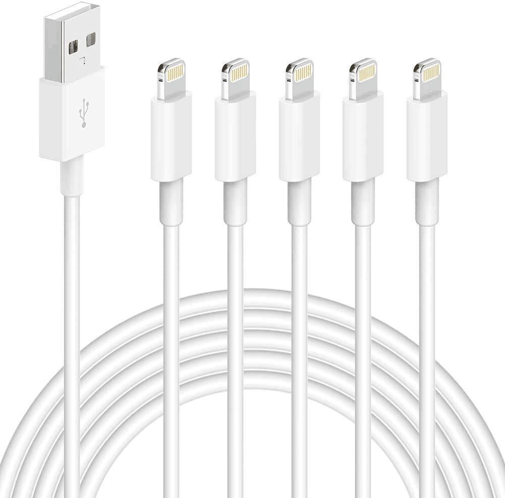 5X Lightning USB kabel till Apple för din iPhone, iPad 1m Generic